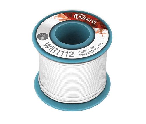 Imagem do produto Bobine Fio Multifilar Cobre 0,5mm (branco) - 25 Mts