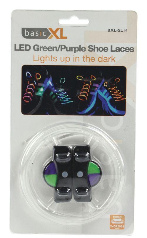 Cordão LED Verde / Púrpura - Basicxl
