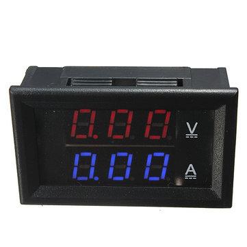 Voltímetro / Amperímetro Digital LED (4,5. . . 100Vdc / 0. . . 10Amp)