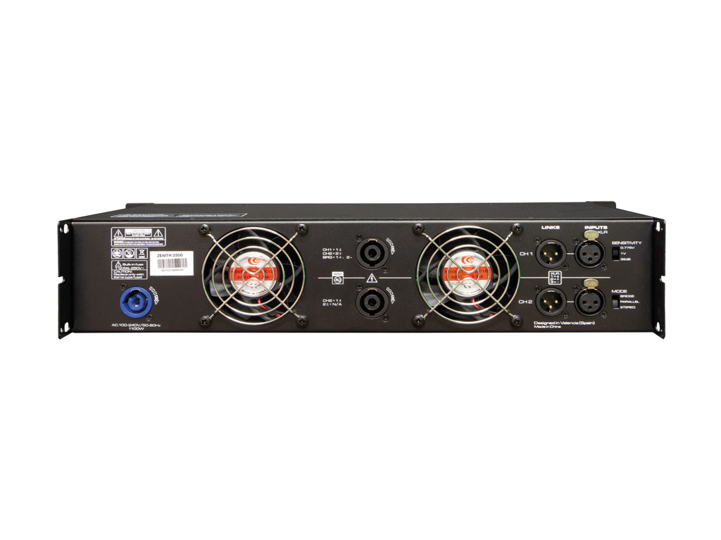 Imagem do produto Amplificador Audio 19" 2x1250W - ZENITH 2500