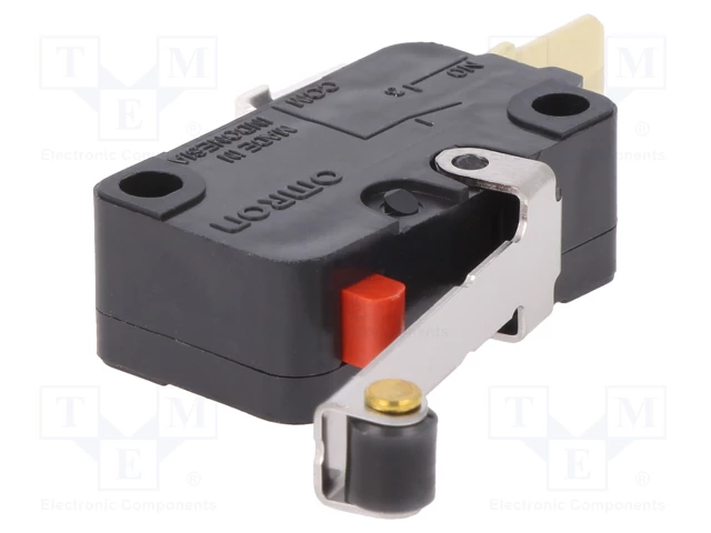 Micro Switch  SPST-NO - 10A/250VAC (Alavanca 25,5mm / Rolo)