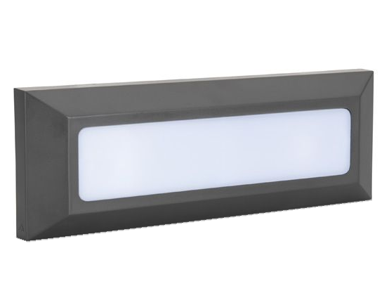 Aplique LED Retangular 5W (Cinza)