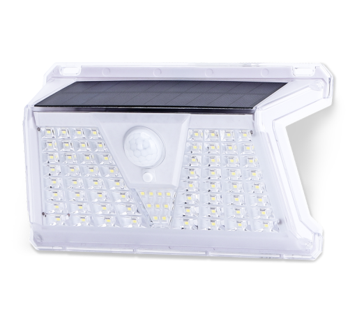 Aplique LED Solar 1,2W (com Sensor Movimento) - Branco
