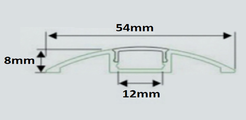 Imagem do produto Perfil de Alumínio Para Fita LED (chão) - 2m