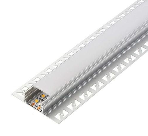 Perfil de Alumínio Para Fita LED (para Pladur) - 3m