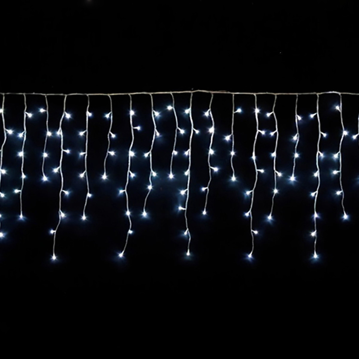 Cortina de Natal 40 LEDs / 200 x 50cm - Branco Frio