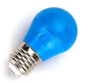 Lâmpada LED E27 / 4W / Luz Azul