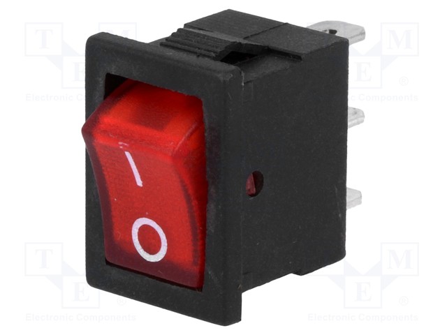 Interruptor Mini (ON-OFF) Luminoso - Vermelho