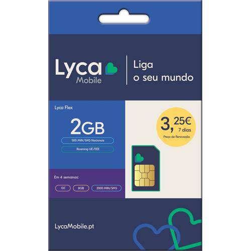 Cartão Lycamob. -lyca Flex (2,5 Eur)