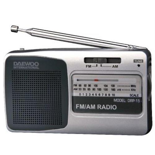Radio Daewoo Port. Am / Fm-silver -drp15