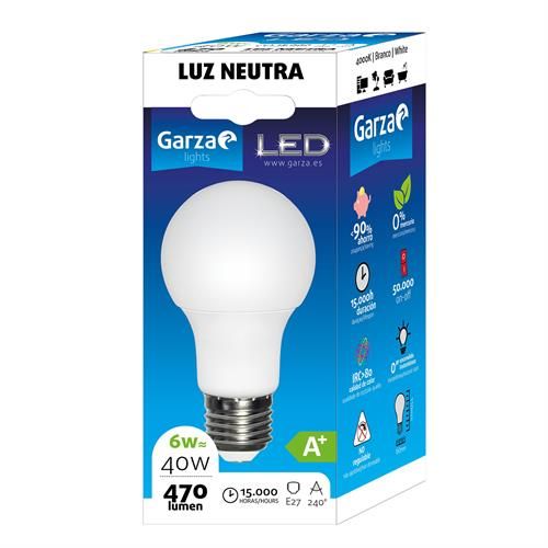 Lampada Garza LED Std-6w-e27 -461456