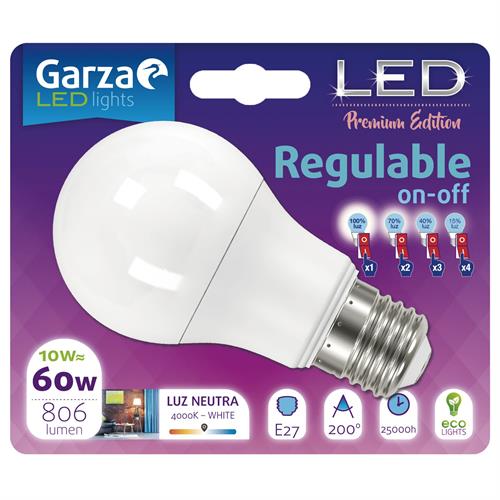 Lampada Garza LED Std-10w. E27-400894