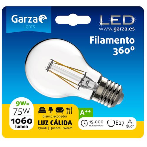Lampada Garza LED Fil. 9w. E27 -461827